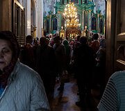 Religinė procesija aplink &Scaron;v. Dvasios vienuolyną
