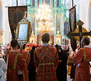 Religinė procesija aplink &Scaron;v. Dvasios vienuolyną