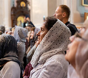 Religinė procesija aplink &Scaron;v. Dvasios vienuolyną