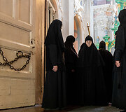 Religinė procesija aplink &Scaron;v. Dvasios vienuolyną