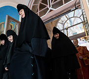 Religinė procesija aplink &Scaron;v. Dvasios vienuolyną