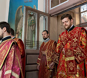Religinė procesija aplink &Scaron;v. Dvasios vienuolyną