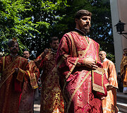 Religinė procesija aplink &Scaron;v. Dvasios vienuolyną