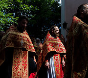 Religinė procesija aplink &Scaron;v. Dvasios vienuolyną