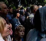 Religinė procesija aplink &Scaron;v. Dvasios vienuolyną