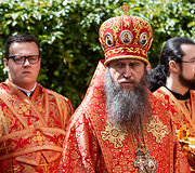 Religinė procesija aplink &Scaron;v. Dvasios vienuolyną