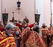 Religinė procesija aplink &Scaron;v. Dvasios vienuolyną