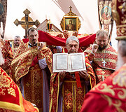 Religinė procesija aplink &Scaron;v. Dvasios vienuolyną