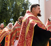 Religinė procesija aplink &Scaron;v. Dvasios vienuolyną
