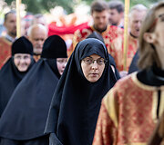 Religinė procesija aplink &Scaron;v. Dvasios vienuolyną