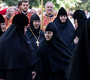 Religinė procesija aplink &Scaron;v. Dvasios vienuolyną