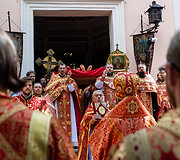 Religinė procesija aplink &Scaron;v. Dvasios vienuolyną