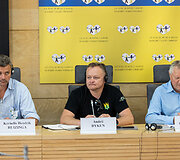 Seimo Ekonomikos ir Kaimo reikalų komitetų spaudos konferencija su Ukrainos žemės ūkio tarybos atstovais