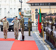 Lietuvos kariuomenės vadu gen. ltn. Valdemaras  Rup&scaron;ys susitiko su Portugalijos Respublikos kariuomenės vadu gen. Jos&eacute; Nunes da Fonseca