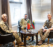 Lietuvos kariuomenės vadu gen. ltn. Valdemaras  Rup&scaron;ys susitiko su Portugalijos Respublikos kariuomenės vadu gen. Jos&eacute; Nunes da Fonseca