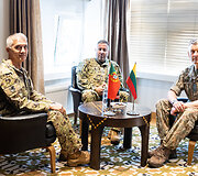 Lietuvos kariuomenės vadu gen. ltn. Valdemaras  Rup&scaron;ys susitiko su Portugalijos Respublikos kariuomenės vadu gen. Jos&eacute; Nunes da Fonseca