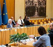 Seimo pirmininkė Viktorija Čmilytė-Nielsen susitiko su JAV Senato delegacija