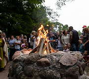 Rasos &scaron;ventė Verkių rūmų parke