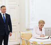 Prezidentas Gitanas Nausėda susitiko su Lenkijos vadovu Andrzejumi Duda
