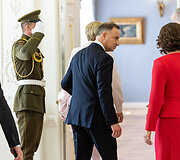 Prezidentas Gitanas Nausėda susitiko su Lenkijos vadovu Andrzejumi Duda