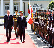 Prezidentas Gitanas Nausėda susitiko su Lenkijos vadovu Andrzejumi Duda