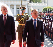 Prezidentas Gitanas Nausėda susitiko su Lenkijos vadovu Andrzejumi Duda