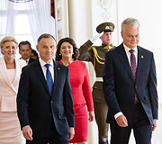 Prezidentas Gitanas Nausėda susitiko su Lenkijos vadovu Andrzejumi Duda