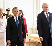 Prezidentas Gitanas Nausėda susitiko su Lenkijos vadovu Andrzejumi Duda