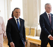 Prezidentas Gitanas Nausėda susitiko su Lenkijos vadovu Andrzejumi Duda