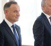 Prezidentas Gitanas Nausėda susitiko su Lenkijos vadovu Andrzejumi Duda