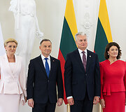 Prezidentas Gitanas Nausėda susitiko su Lenkijos vadovu Andrzejumi Duda