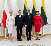 Prezidentas Gitanas Nausėda susitiko su Lenkijos vadovu Andrzejumi Duda