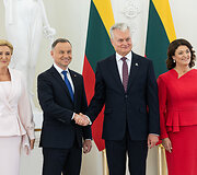Prezidentas Gitanas Nausėda susitiko su Lenkijos vadovu Andrzejumi Duda