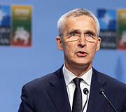 Volodymyro Zelenskio spaudos konferencija NATO vir&scaron;ūnių susitikime Vilniuje