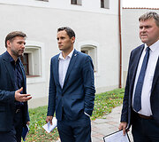 Spaudos konferencija po &Scaron;vietimo ministro susitikimo su &scaron;vietimo profesinių sąjungų vadovais