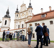 Spaudos konferencija po &Scaron;vietimo ministro susitikimo su &scaron;vietimo profesinių sąjungų vadovais