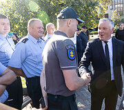 Vie&scaron;ojo saugumo tarnybos (VST) pareigūnų protestas