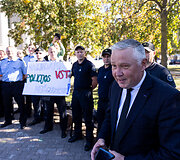 Vie&scaron;ojo saugumo tarnybos (VST) pareigūnų protestas