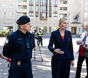 Vie&scaron;ojo saugumo tarnybos (VST) pareigūnų protestas