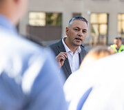 Vie&scaron;ojo saugumo tarnybos (VST) pareigūnų protestas