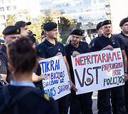 Vie&scaron;ojo saugumo tarnybos (VST) pareigūnų protestas