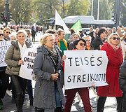 Profesinių sąjungų protestas