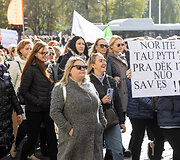 Profesinių sąjungų protestas