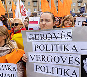 Profesinių sąjungų protestas