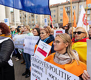 Profesinių sąjungų protestas
