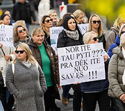 Profesinių sąjungų protestas