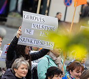 Profesinių sąjungų protestas