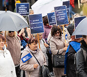 Profesinių sąjungų protestas