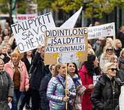 Profesinių sąjungų protestas