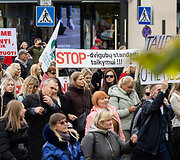 Profesinių sąjungų protestas